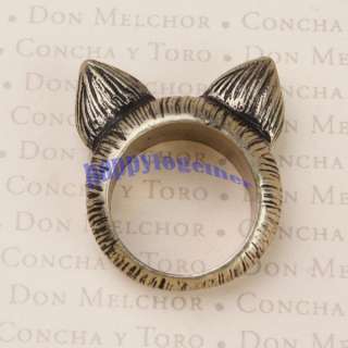Retro Cute Cat Finger Ring Cat Ears vintage Party M 6 J0038  