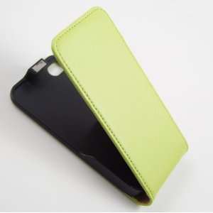  Green Leather Flip Pouch for iphone 4 & 4S Cell Phones 