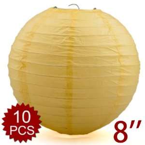   pcs)Yellow Colored Chinese Paper Lantern, 8 Diameter (Wholesale Lot