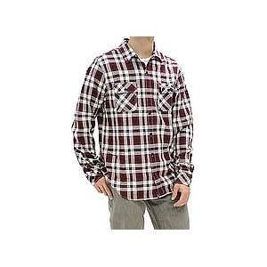LRG Fly In Any Weather L/S Woven (Burgandy) Medium   Wovens 2011 