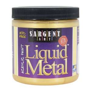    1181 8 Ounce Liquid Metal Acrylic Paint, Gold Arts, Crafts & Sewing