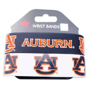  Auburn Tigers Rubber Wrist Band (Set of 2) NCAA Sports 