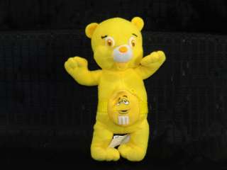 Plush M&M Yellow Teddy Bear Fanny Pack Lovey Ad Toy  