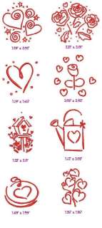 Hearts 2006   KR1   Machine Embroidery Designs  