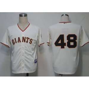 2012 San Francisco Giants #48 Sandoval Cream Jersey  