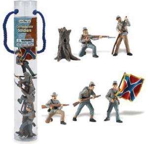 CONFEDERATE ARMY VINYL TOY SOLDIERS ARMY MEN FIGURES  