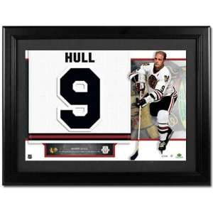 Bobby Hull Chicago Blackhawks Retired Unsigned Jersey Numbers Piece 