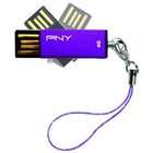  PN43SW4GBPLM PNY Plum 4GB Micro Swivel Attache USB 2.0 Flash Drive