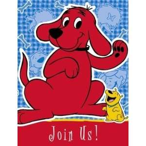 All Purpose Party Invitations Clifford The Big Red Dog 8 Invitations 