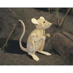  Puzzled Mouse 3D Natural Wood Puzzle Toys & Games