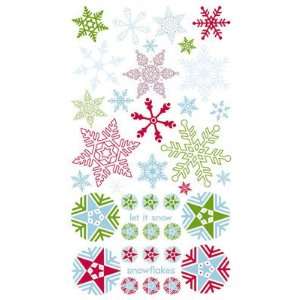  Snow Globe Snowflake Rub Ons Arts, Crafts & Sewing