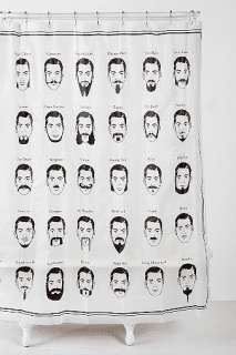 mustache shower curtain online only $ 24 00 colors white size size 