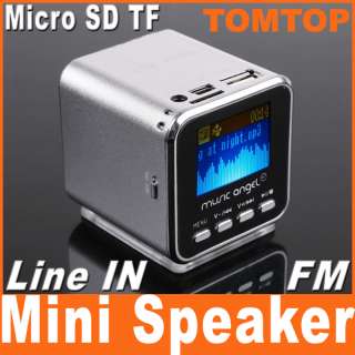 USB Mini Portable Speaker Micro SD TF Stereo Music Player FM Radio PC 