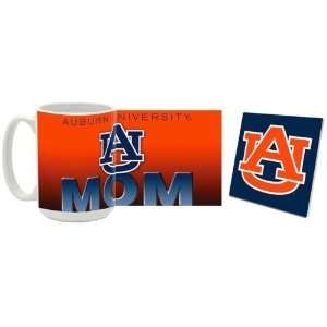 Auburn Mug & Coaster Gift Box Combo Auburn Tigers Beverage Drinkware 
