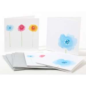  Flowers Gift Enclosures or Favor Mini Cards with Envelopes   Blank 