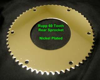 Vintage Rupp Minibike Rear Sprocket 60 Tooth 35 Chain  