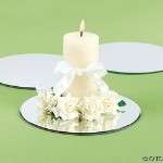 Round Table Mirrors 10 inch Wedding Centerpiece Pack/3 Wedding Table 