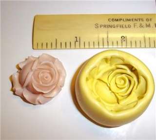 Rose Flower Flexible Push Mold For Resin Or Clay Food Safe Silicone 