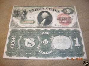 Replica 1869 $1 US Paper Money Currency Copy  