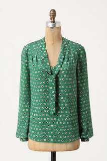 Dots Within Blouse   Anthropologie