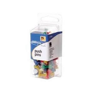  Swingline  Push Pins, 75/PK, Clear    Sold as 2 Packs of 