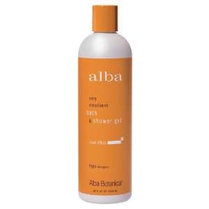  Alba Bath & Shower gel, Island Citrus, 12 Ounce Bottles 