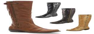   Tall Ruched Riding Style Boots in Black, Brown, Tan & Natural  