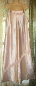   Long LT PINK SATIN Summer NIGHTGOWN Gown~EXC COND~Plus XL~1X~  