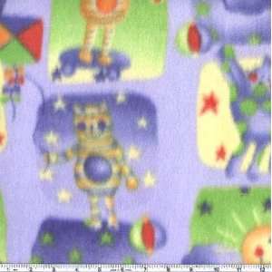   Wide Nordic Fleece Cats Blue Fabric By The Yard Arts, Crafts & Sewing