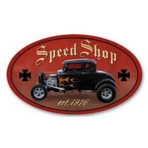  Speed Shop Vintage Hot Rod Garage Metal Sign Ford 32