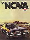 1974 Chevrolet Nova Brochure Coupe/Sedan/SS​/ Hatchback+