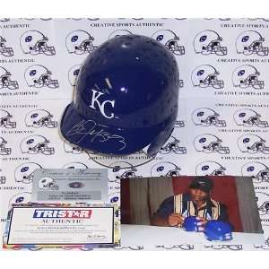  Bo Jackson Autographed/Hand Signed Kansas City Royals Mini 