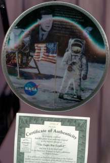 Bradford Exchange Plate Eagle Landed NASA Space Apollo  