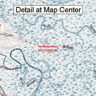  USGS Topographic Quadrangle Map   Petaluma River 