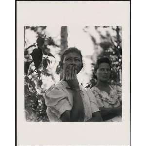  Woman waiting,land lottery,Puerto Rico,1946,standing,hand 
