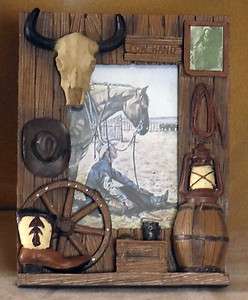WESTERN THEME HORSE PICTURE FRAME  