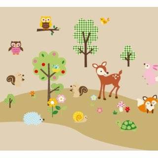 Woodland Animals Baby / Nursery Wall Sticker Decals for Boys and Girls