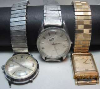 Vintage Wrist Watch Parts TIMEX waterproof VANTAGE 17 jewels 