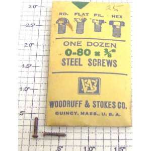  Lionel 0/80 X 3/8 Flat Head Steel Screw (a pack)