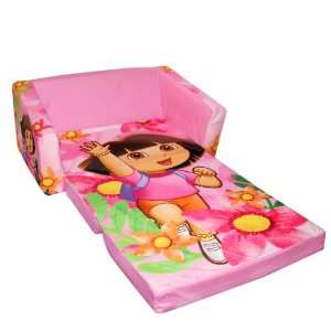   Flip Open Sofa With Slumber Attachment Dora Theme Toys & Games