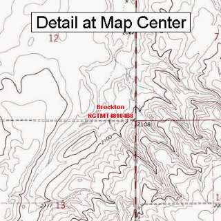  USGS Topographic Quadrangle Map   Brockton, Montana 