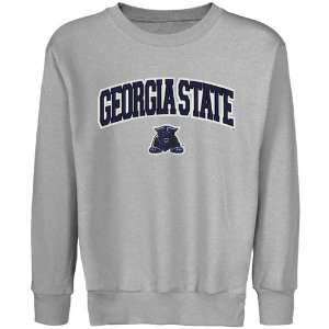  Georgia State Panthers Youth Logo Arch Applique Crew Neck 
