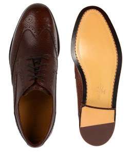 COLE HAAN Mens Leather Wing Tip Oxford in Brown  