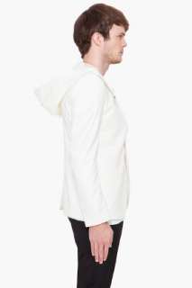 Mugler Cream Hooded Blazer for men  