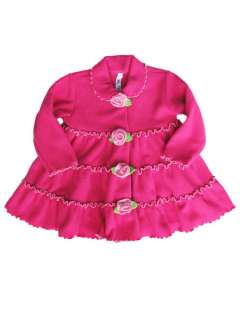 Mulberribush Little Girls Pink Polar Fleece Jacket Sizes 5, 6, & 6X 