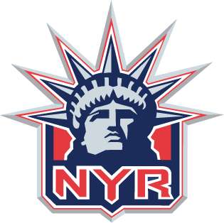 New York Rangers NHL Hockey Car Bumper Sticker 5X5  