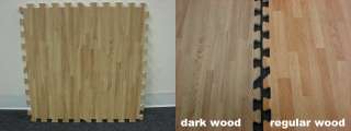 Dark Wood Trim Puzzle EVA Foam Tiles Mats Flooring  