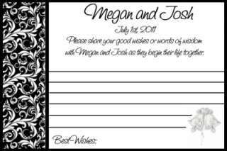Personalized Wedding Advice Cards & Water Labels Set  