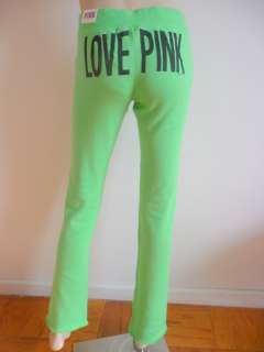 NWT Victorias Secret LOVE PINK Straight Sweat Pant XS  