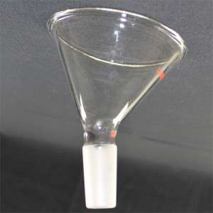 Glass powder funnel,60°offset,24/40,100ml lab glassware  